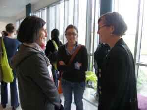 IFLA 2012 attendees networking.